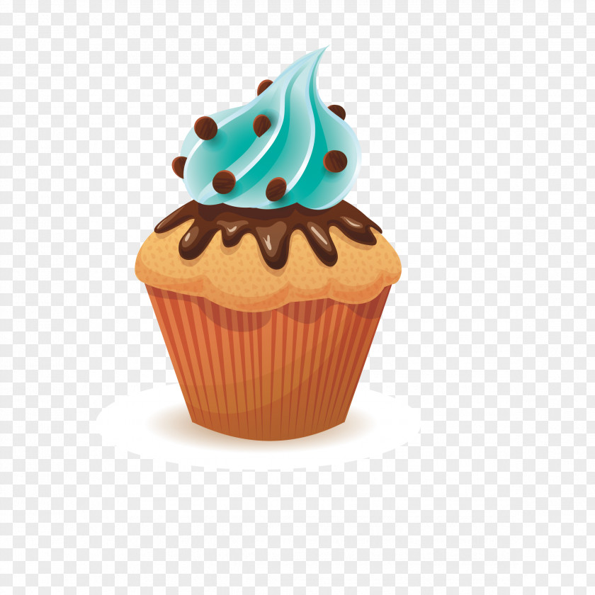 Vector Chocolate Cake Muffin Cupcake Bakery Clip Art PNG