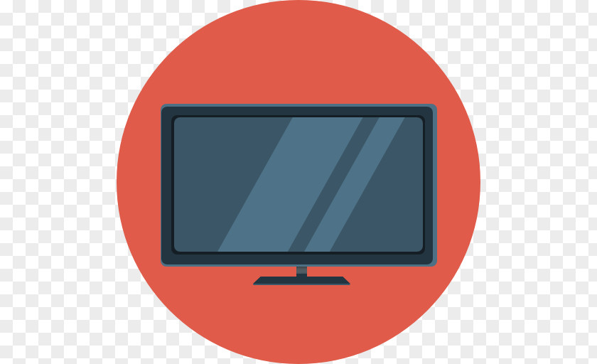 Flat TV Computer Monitor Icon Angle Media PNG