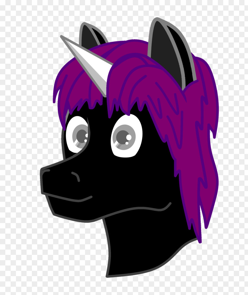 Horse Clip Art Illustration Purple Snout PNG