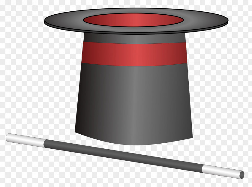 Magician Hat With Wand Magic PNG