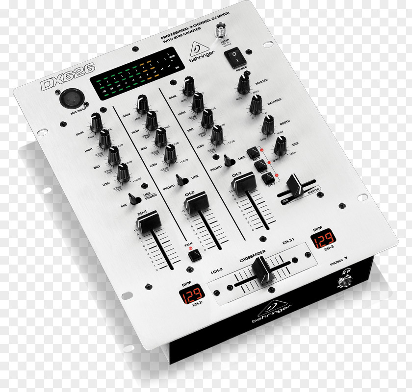 Microphone Audio Mixers DJ Mixer BEHRINGER Behringer PRO MIXER VMX100USB PNG