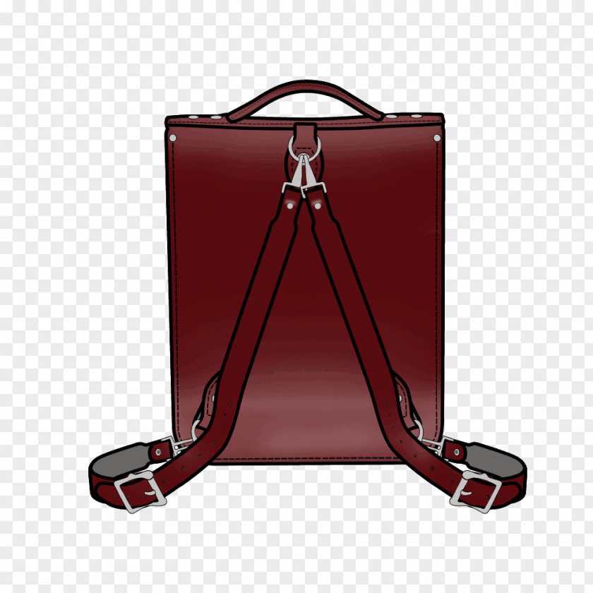 Oxblood Red Bag Hand Luggage PNG