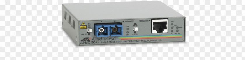 Fiber Media Converter Allied Telesis AT MC103XL Fast Ethernet PNG