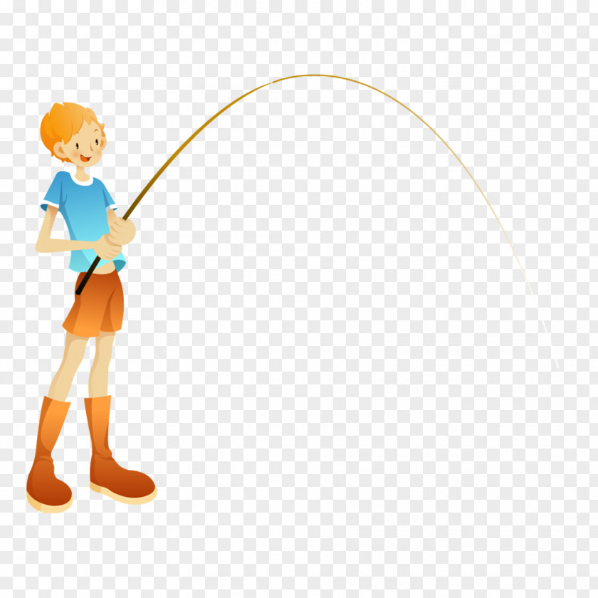 Fishing Boy Clip Art PNG