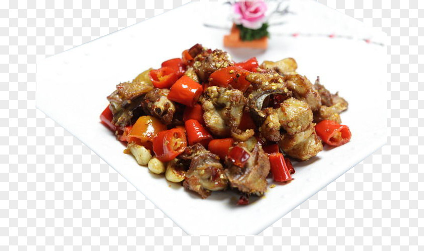 Spicy Chicken Stir-fry Laziji Vegetarian Cuisine Squid As Food Dish PNG