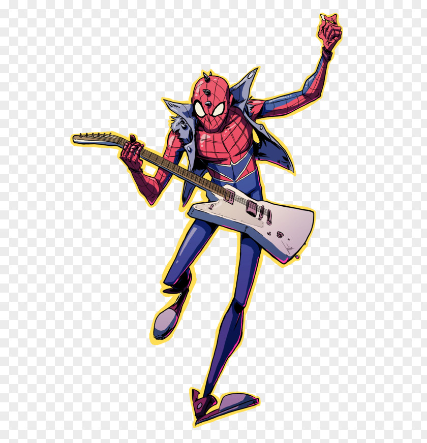 Spider Man Cartoon Miles Morales Spider-Verse J. Jonah Jameson Punk Rock DeviantArt PNG