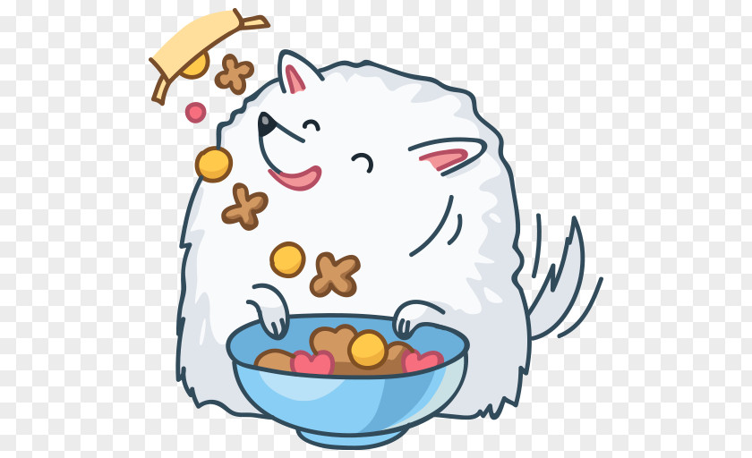 Sticker Telegram VKontakte Pomeranian Image PNG