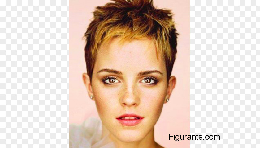 Emma Watson Pixie Cut Hairstyle Celebrity Bob PNG