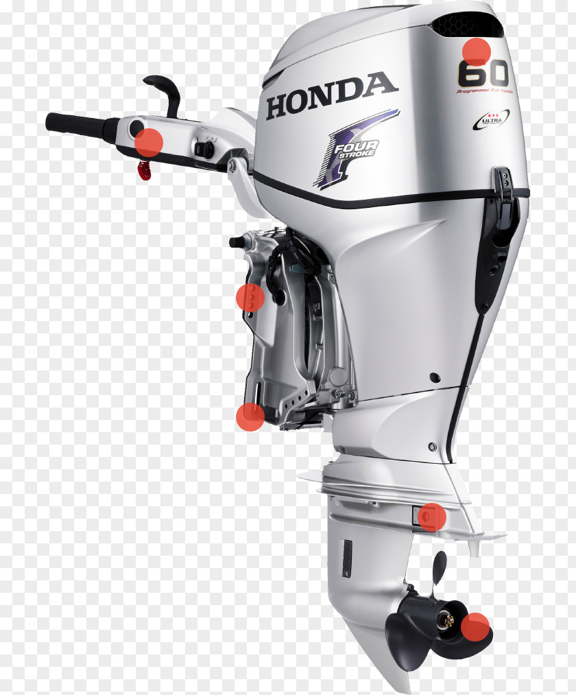 Honda Outboard Motor Four-stroke Engine Programmed Fuel Injection PNG