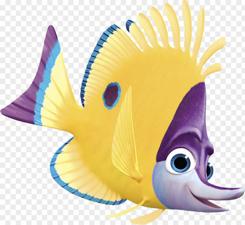 Nemo Marlin Tad Mr. Ray Gurgle Yellow Longnose Butterflyfish PNG