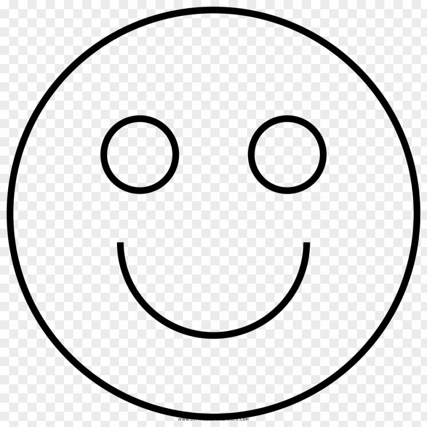 Smiley Nose White Line Art PNG