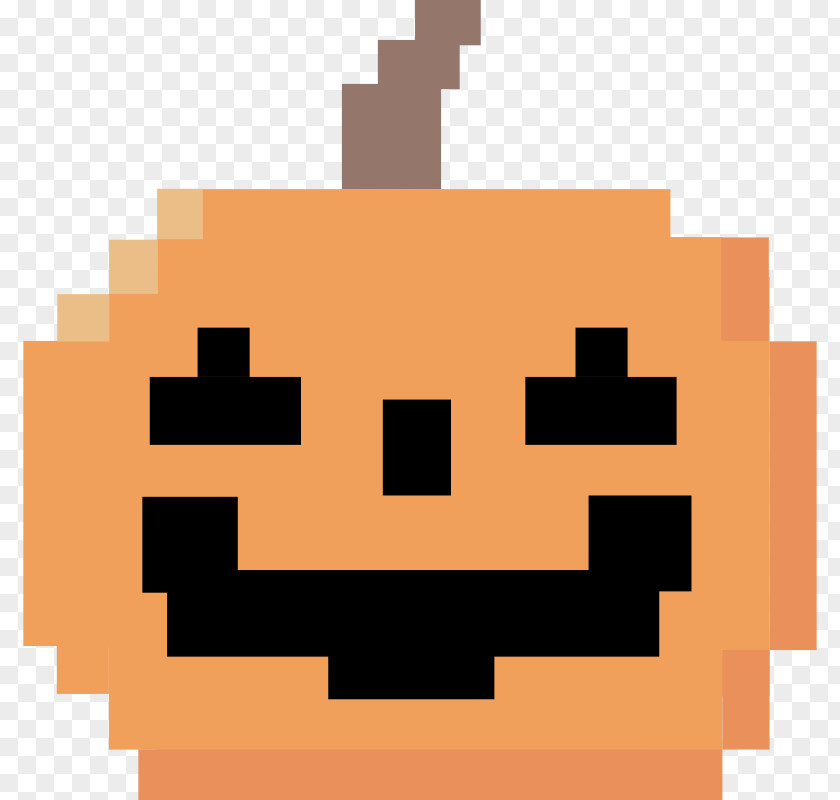 8 BIT Calabaza Halloween Jack-o'-lantern Pumpkin Clip Art PNG