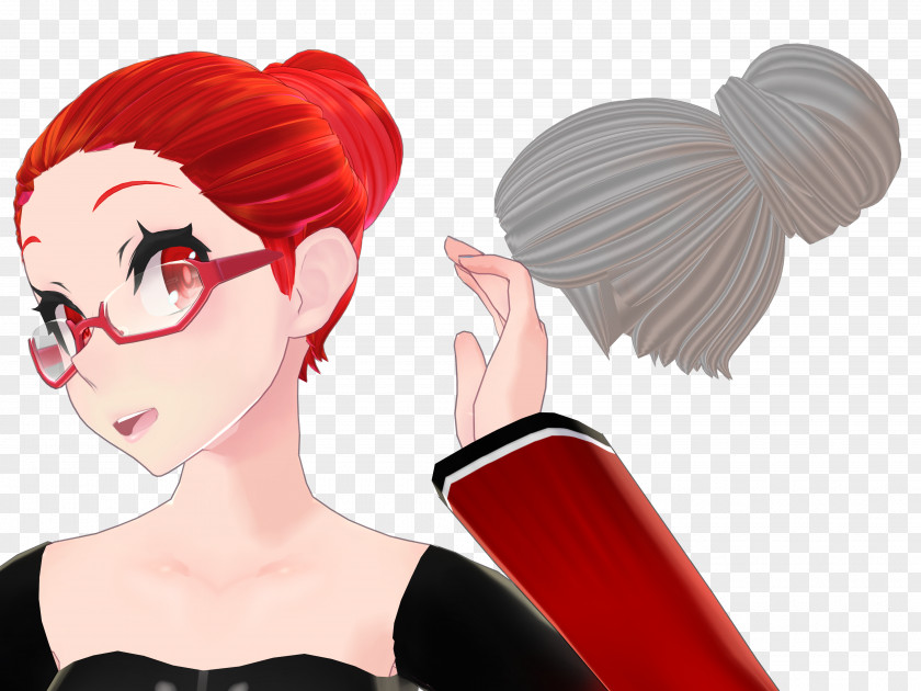 Bun Hairstyle Hair Coloring Long PNG