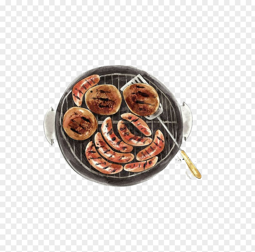 Gourmet Tip Of The Tongue Sausage Barbecue Food Chuan Illustration PNG