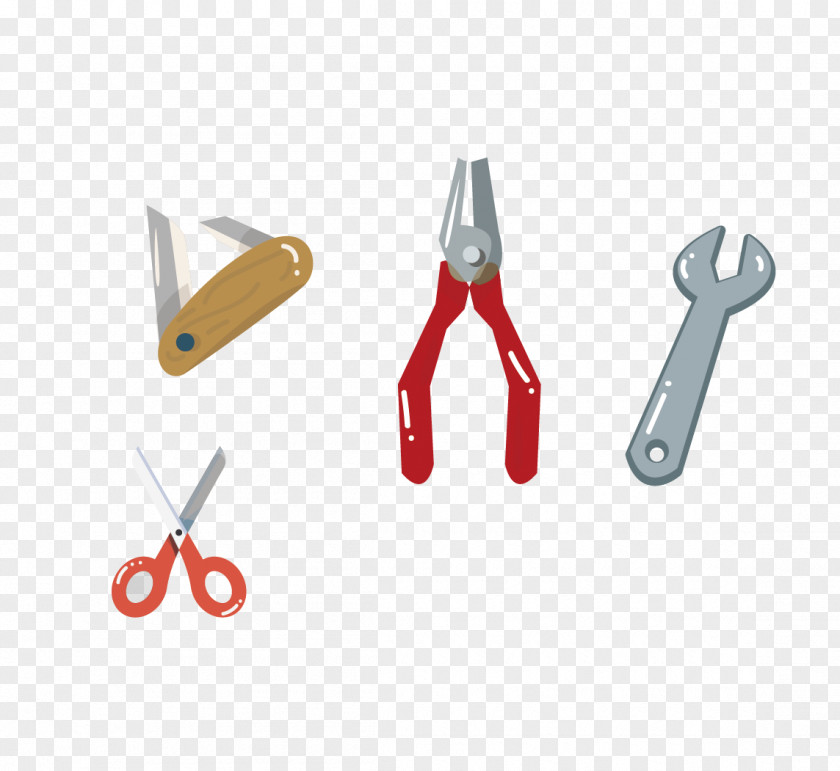 Hand Drawn Pliers And Scissors PNG