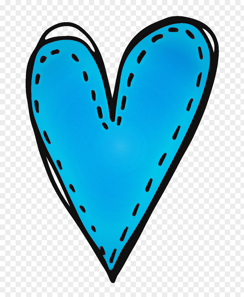 Heart Turquoise Aqua Teal Azure PNG