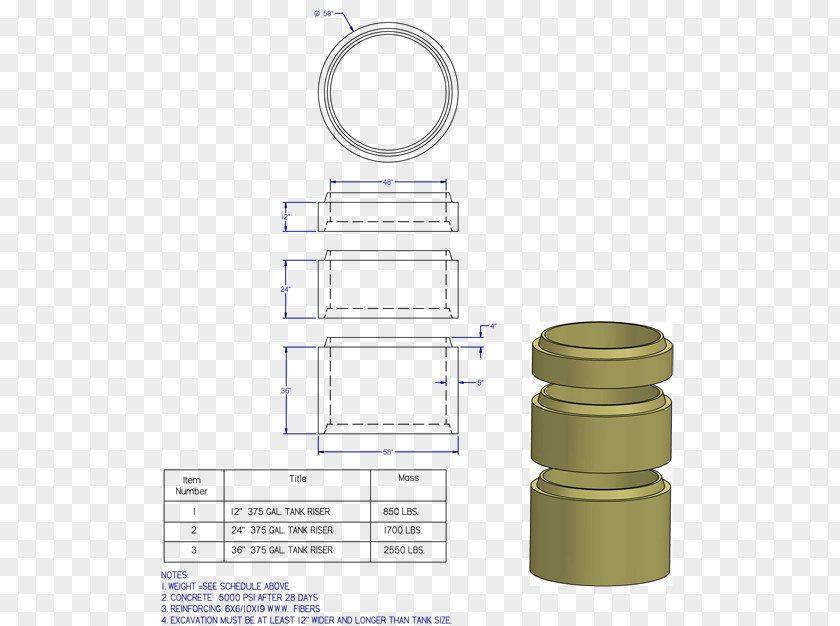 Septic Tank Precast Concrete Storage Pump PNG