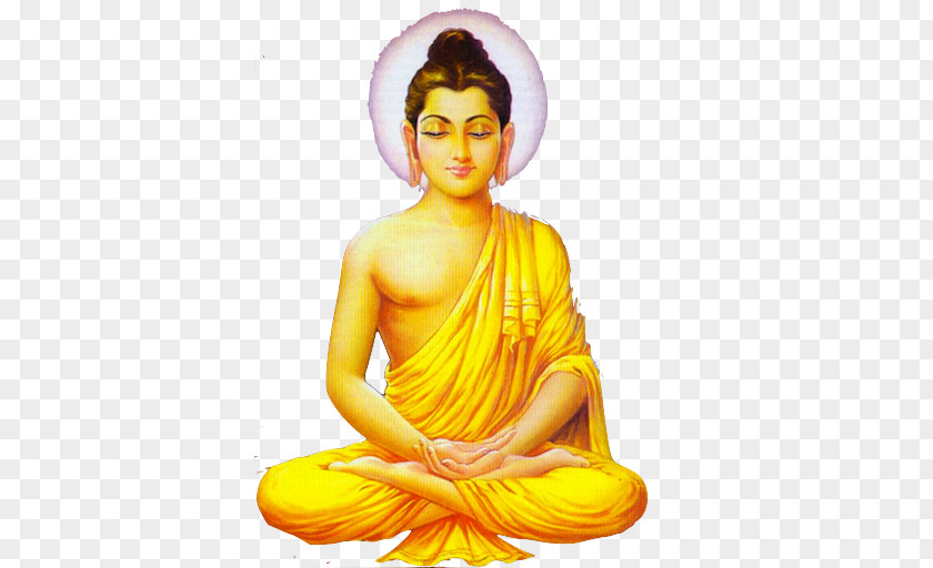 Buddhism Gautama Buddha Seated From Gandhara Dhammapada Golden PNG