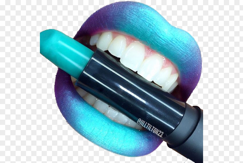 Mermaid Ji-violet Gradient Color Lipstick Impressions Lip Balm Cosmetics Ombrxe9 PNG