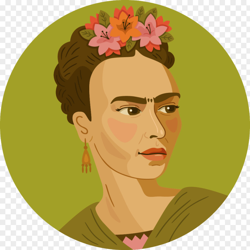 Smith De Alan J Frida Kahlo Illustration Self-portrait Image History Portraits PNG