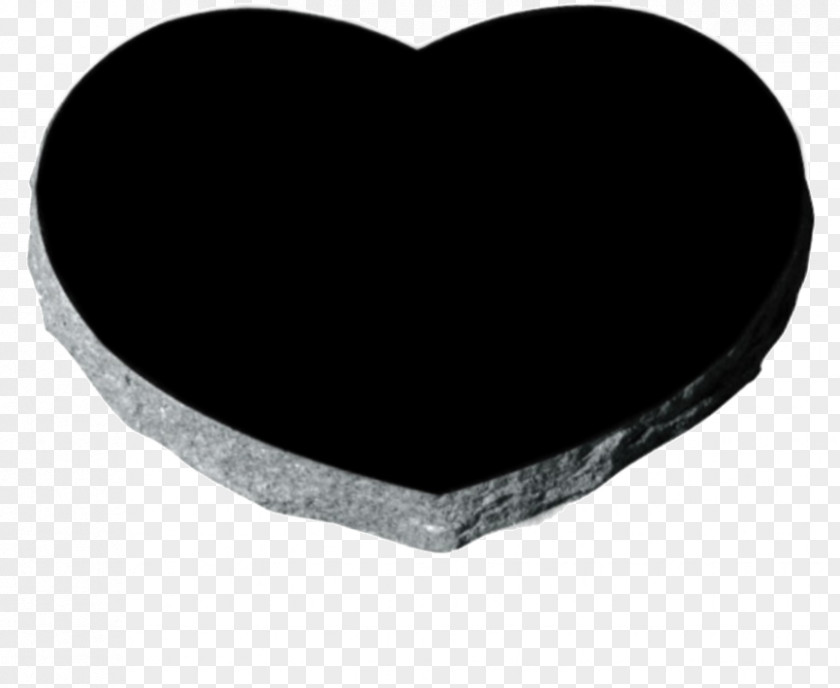 Stone With Grass Granite Headstone Heart PNG