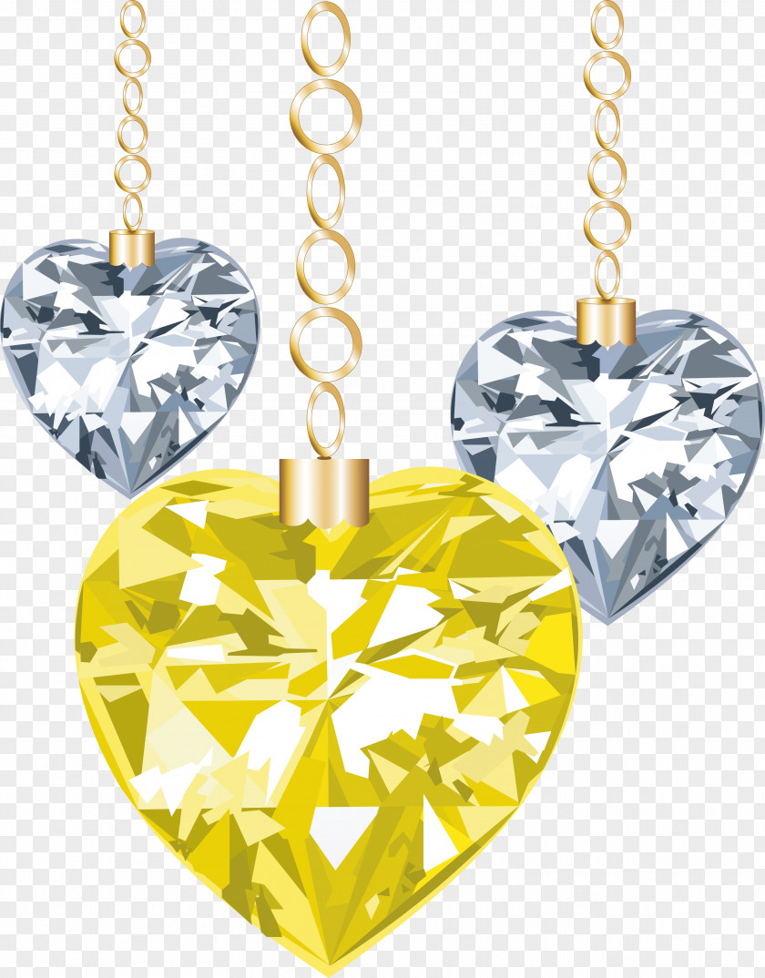 Gold Heart Photography Diamond Crystal PNG