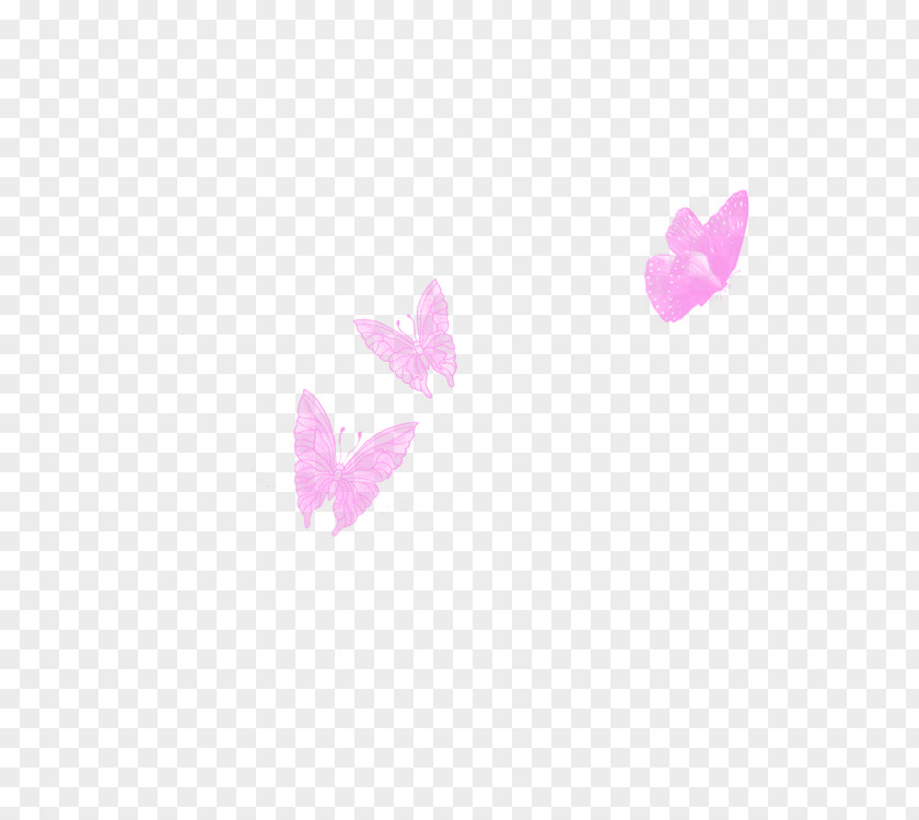 Purple Butterfly Petal Heart Pattern PNG