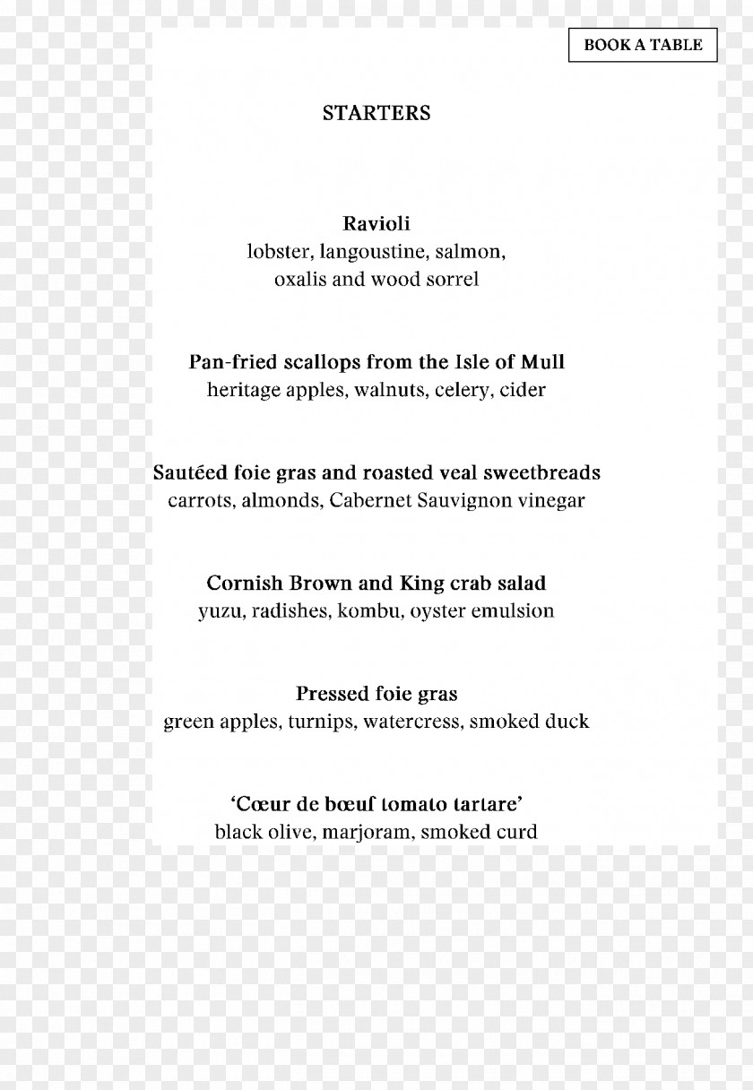 Restaurant Menu Examples Document Line Brand PNG