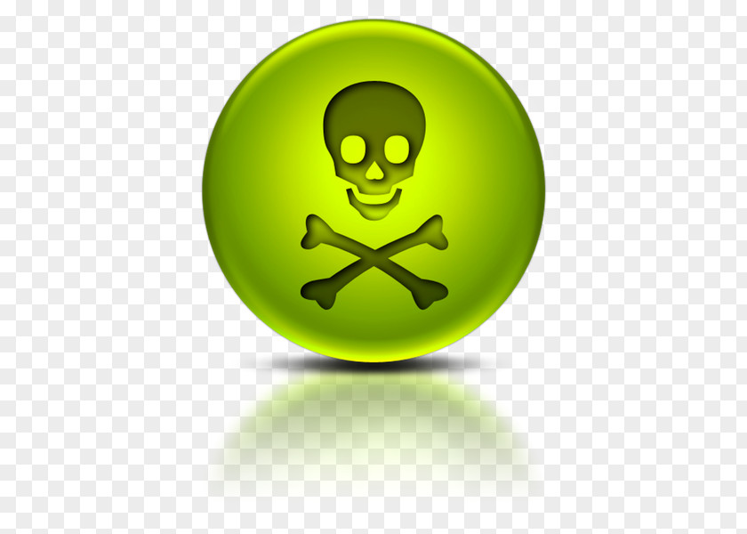 Skull Hazard Symbol And Crossbones Poison Toxicity PNG