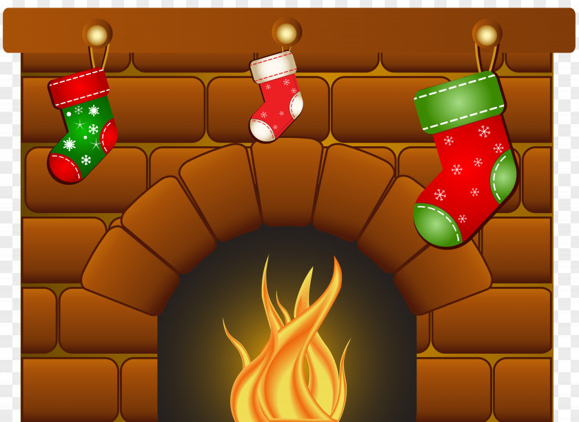 Christmas Fireplace Clip Art Image Tree PNG