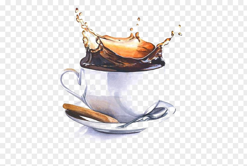 Coffee Watercolor Painting Drawing Art Illustration PNG