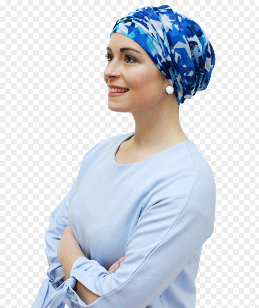 Geometric Print Headscarf Beanie Knit Cap Turban PNG