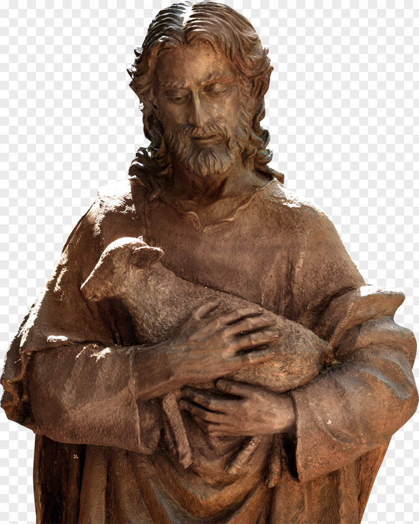 Jesus Sculpture Good Shepherd St Gertrudes Catholic Church Sacred Heart God PNG