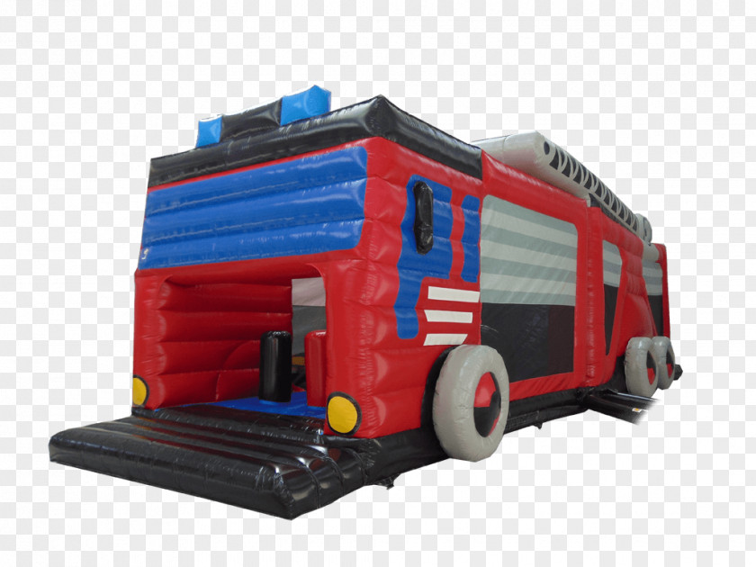 Obstacle Course Motor Vehicle Inflatable Racing Fire Engine PNG