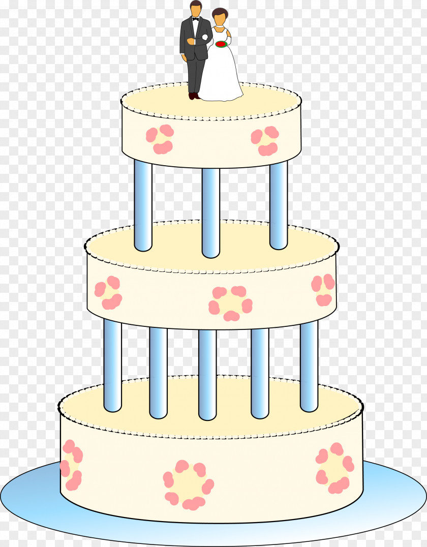 Vector Cake Wedding Torte Birthday Clip Art PNG