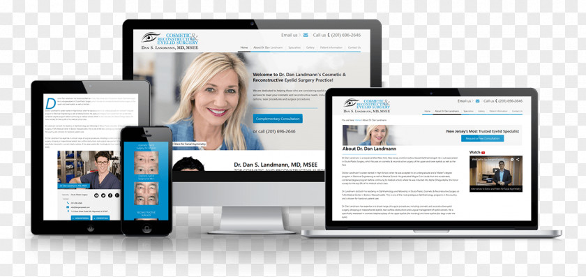 Eyelids Responsive Web Design Digital Marketing Chrisp Page PNG