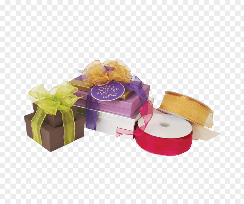 Gold Wire Edge Ribbon Gift Wrapping Product Box PNG