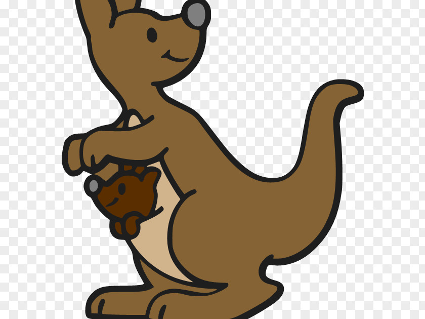 Kangaroo Hippety Hopper Cartoon Clip Art PNG