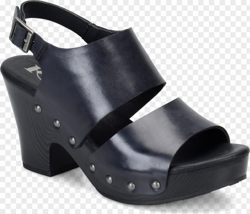 Sandal Clog Wedge Shoe Tan PNG