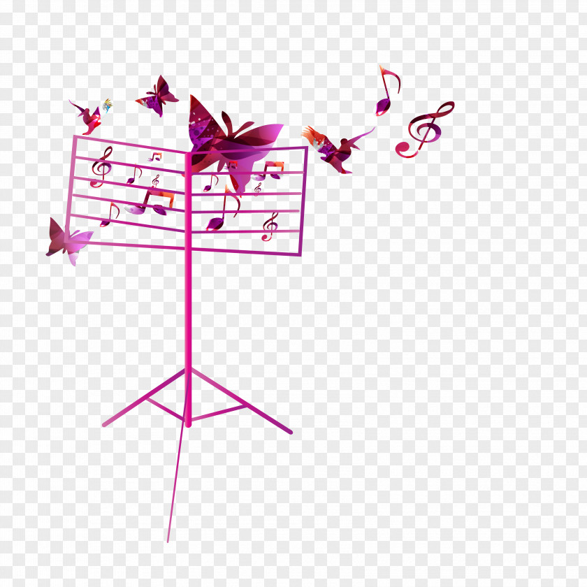 Wedding Invitation Background Music Greeting Card Birthday PNG invitation music card Birthday, musical note, score stand with butterflies illustration clipart PNG