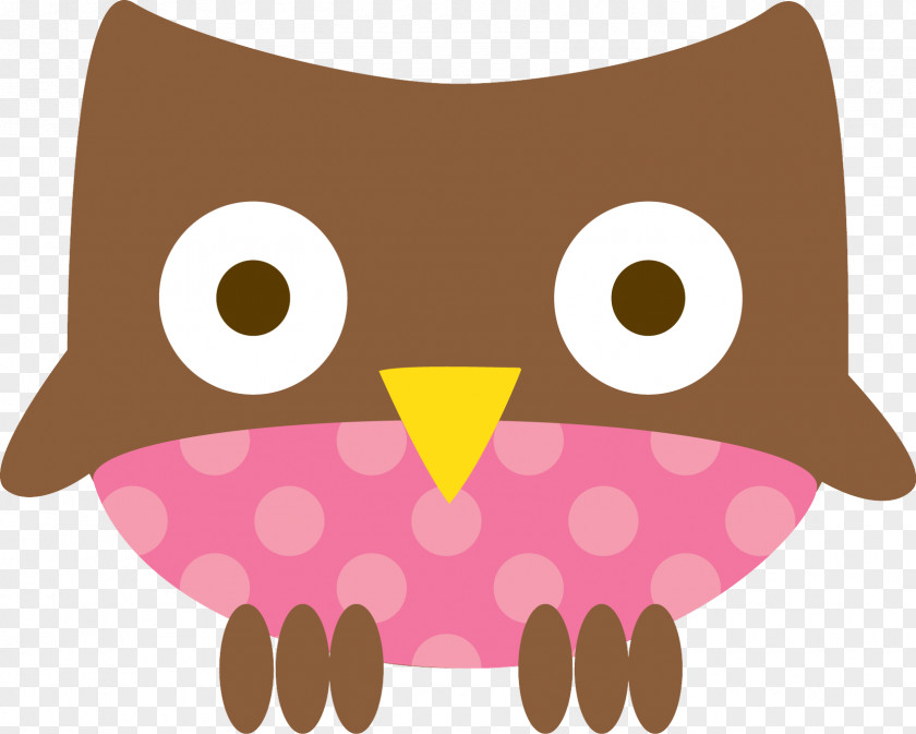 Beak Owl Bird Clip Art Pink Cartoon Brown PNG