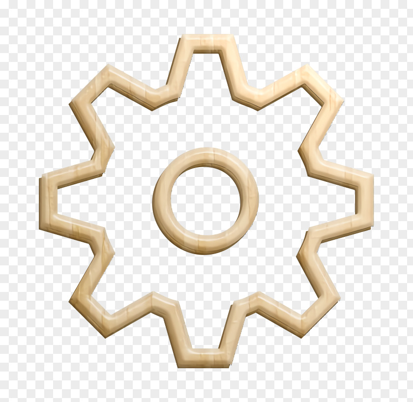 Metal Logo Cog Icon Congfiguration Dashboard PNG