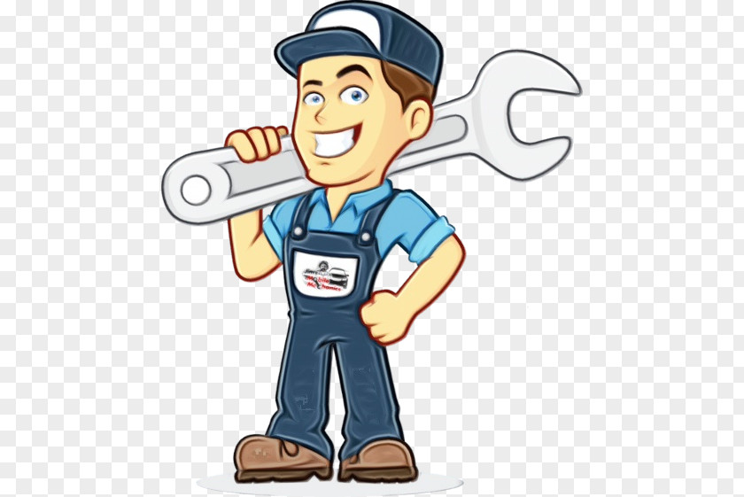Pleased Construction Worker Car Cartoon PNG