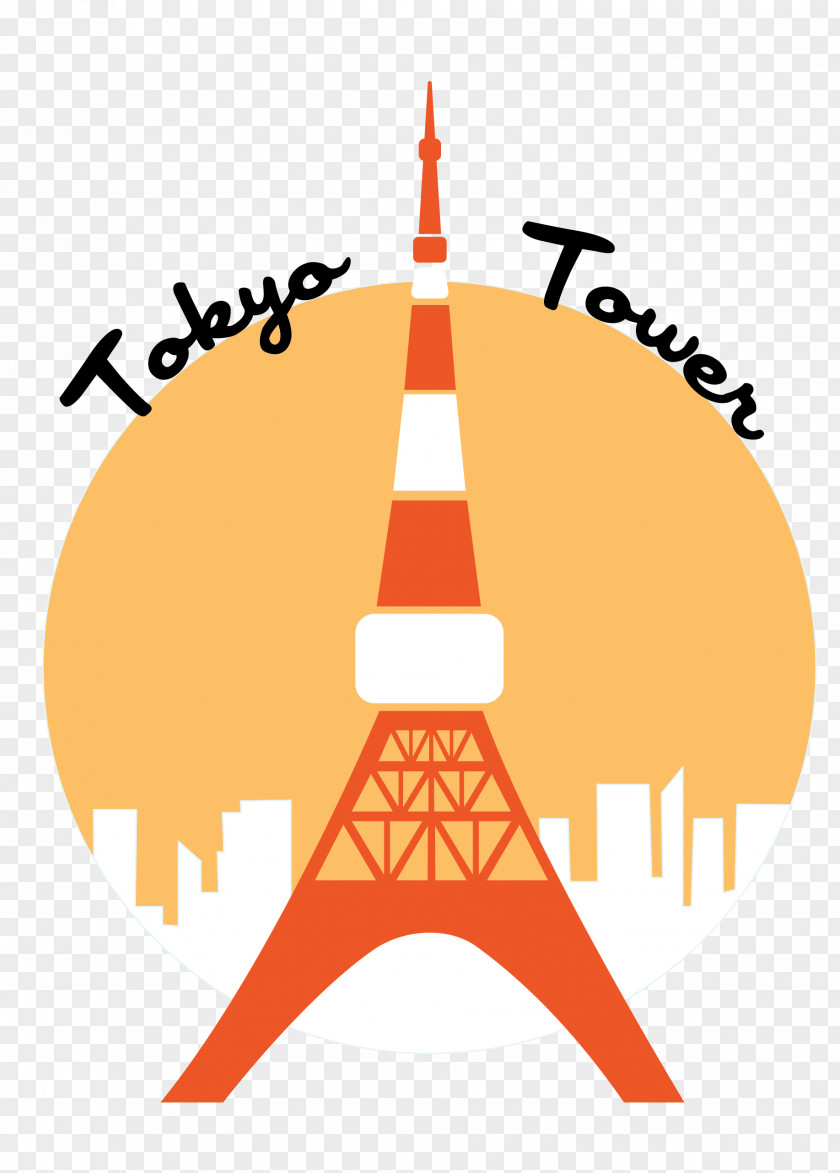 Tokyo Tower Logo Greeting & Note Cards Clip Art PNG