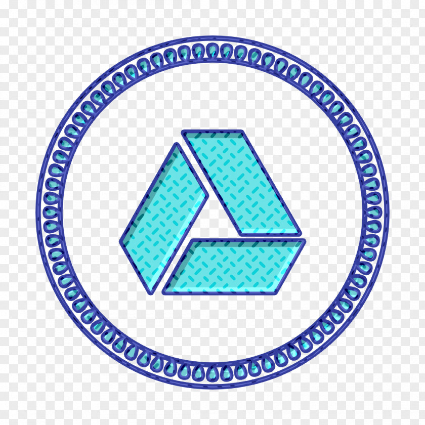 Triangle Electric Blue Data Safe Icon Design Drive PNG