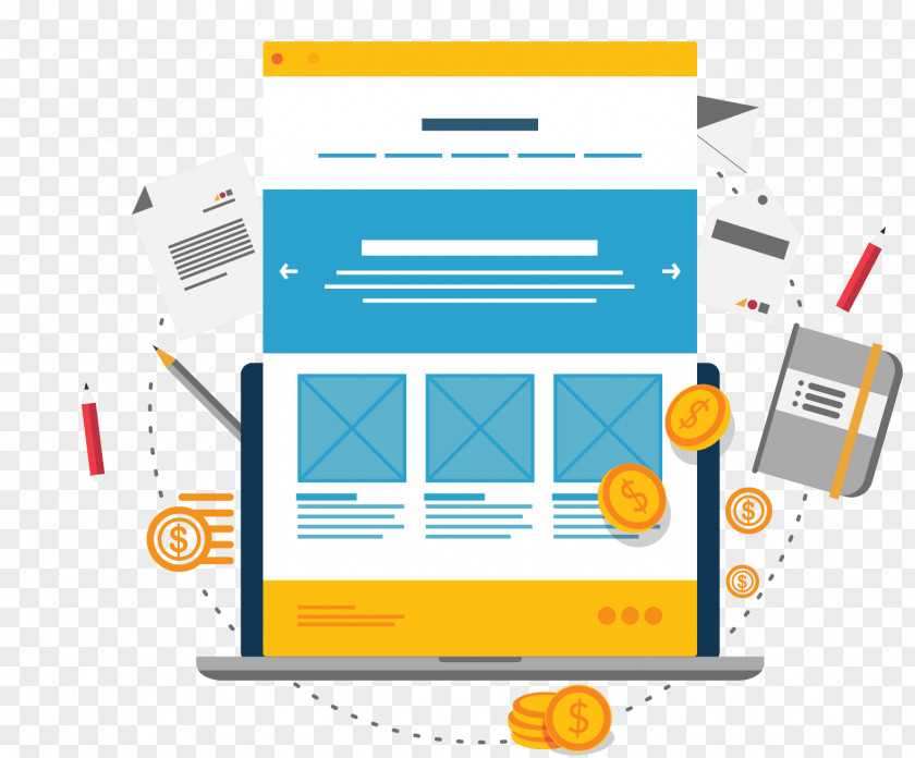 Web Design Responsive Landing Page Digital Marketing PNG