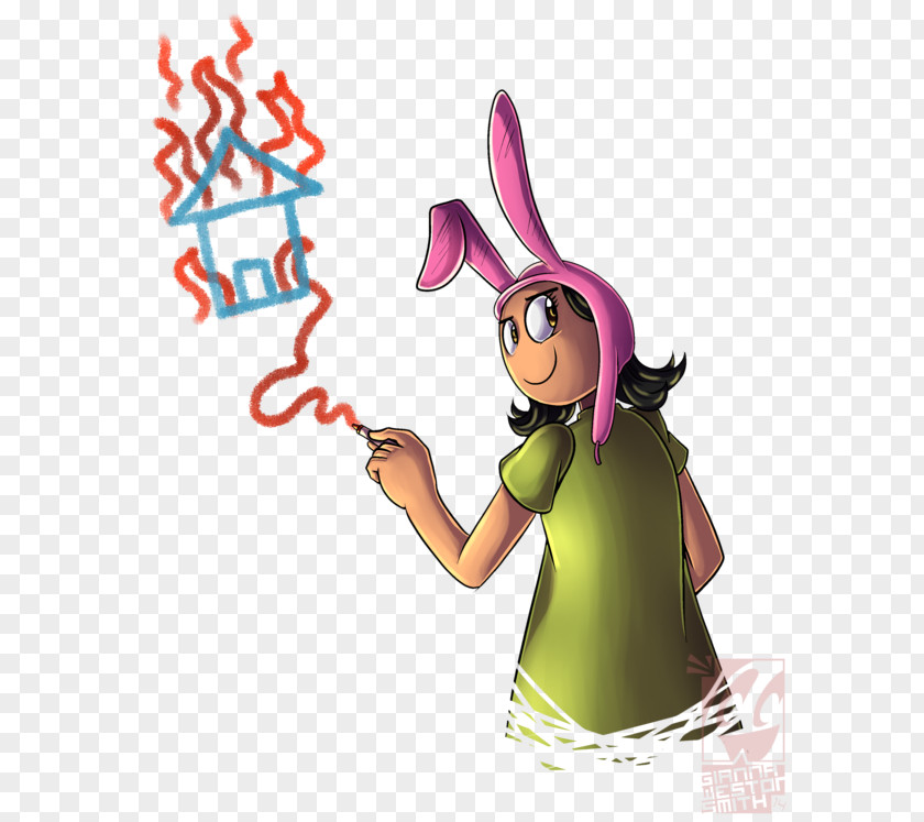 Bobs Burgers Easter Bunny Finger Clip Art PNG