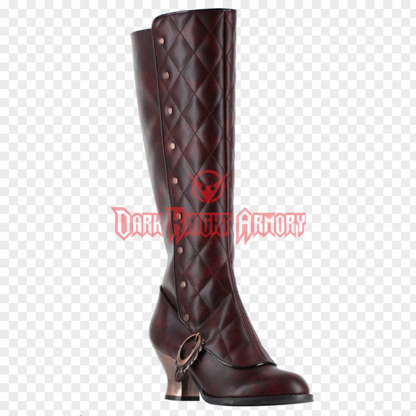 Burgundy Low Heel Shoes For Women Victorian Era Riding Boot High-heeled Shoe PNG