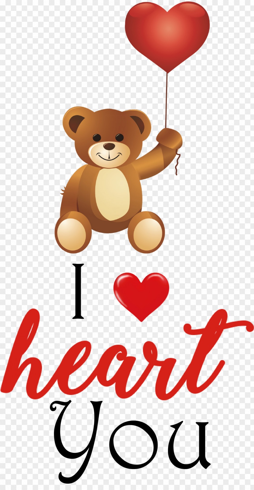 I Heart You Love Valentines Day PNG