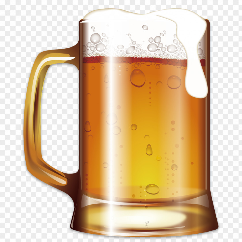 Vector A Glass Of Beer Jug Table-glass Drink PNG